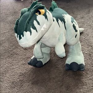 Jurassic World Green Dinosaur Plush Toy with Dark Green Accents